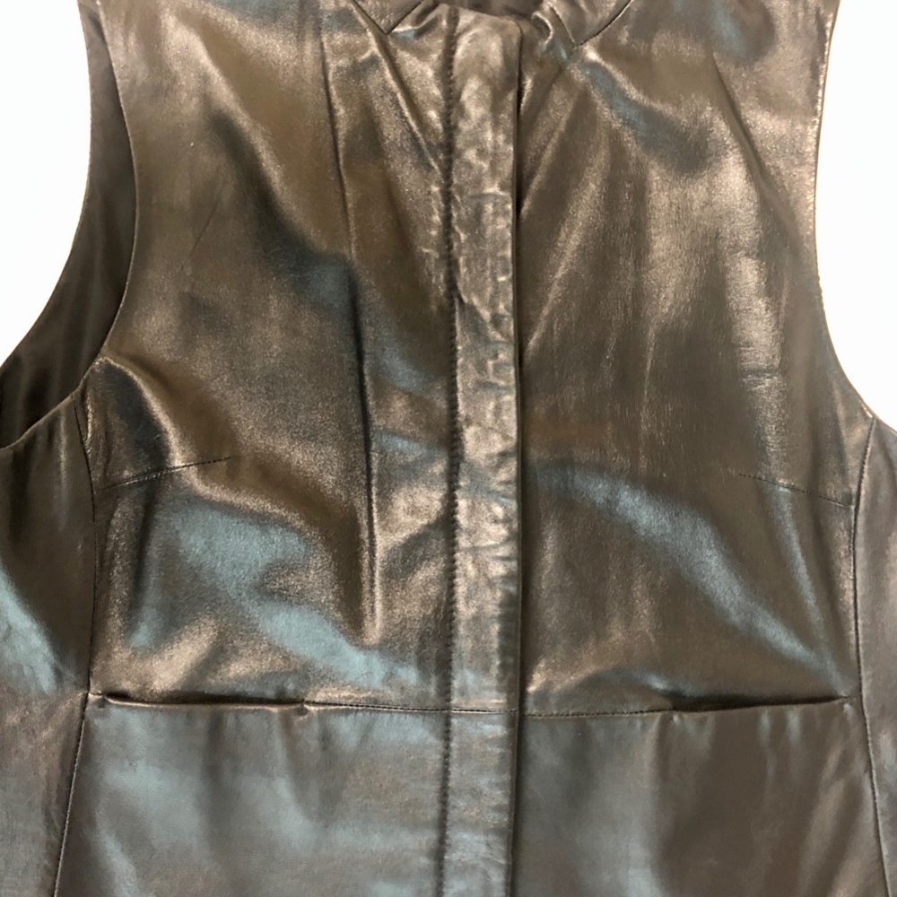 BUTTERY SOFT LEATHER WOMANS VEST FULLY LINED NWOT XL